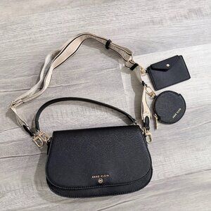 Anne Klein Small Flap Saddle Bag